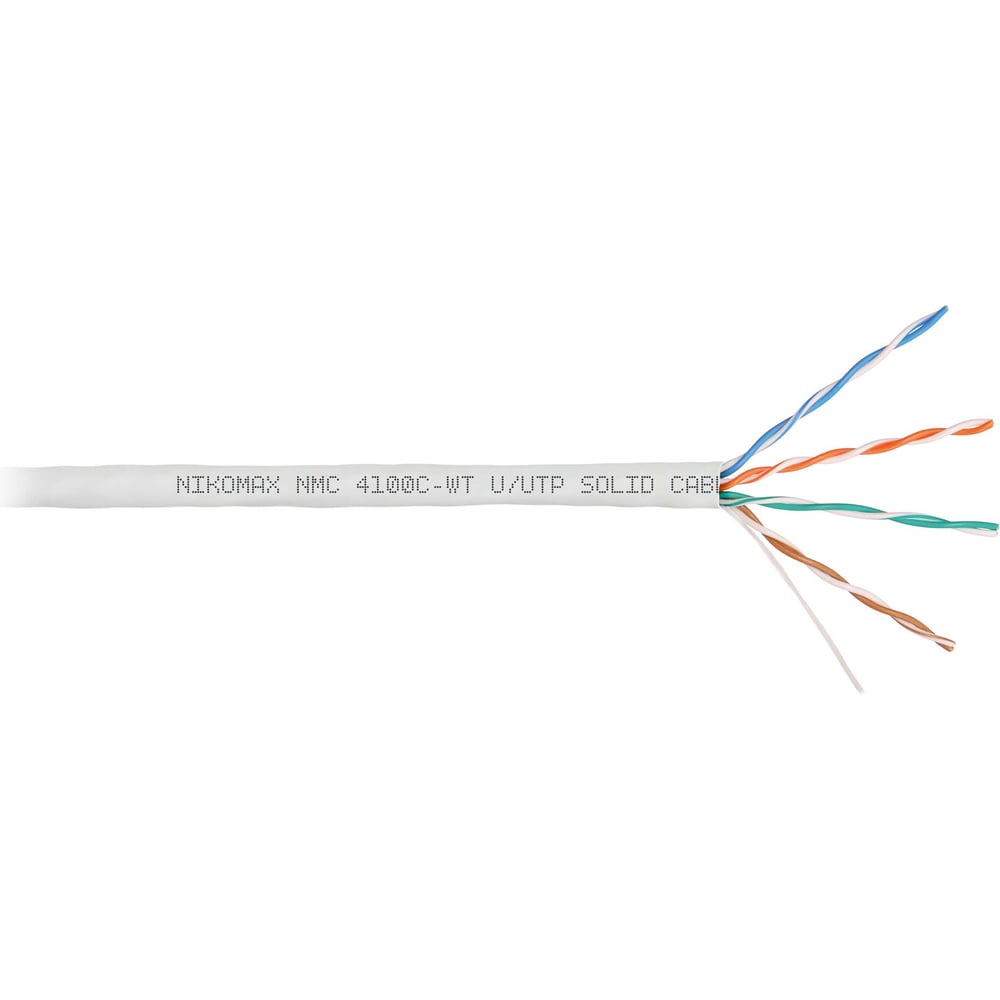 Изображение товара Кабель NIKOMAX U/UTP 4 пары категории 5е 305м внутренний для сети