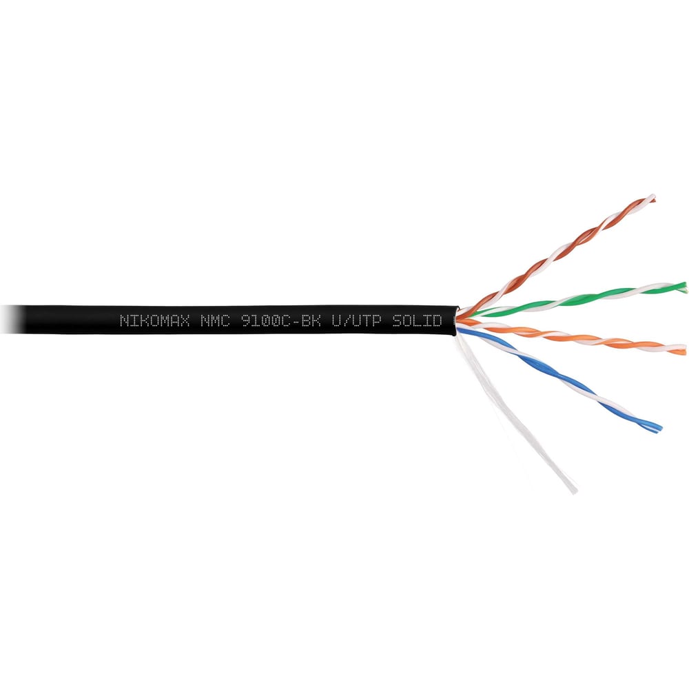 Изображение товара Кабель NIKOMAX U/UTP 4 пар категория 5e 305м бухта высокое качество