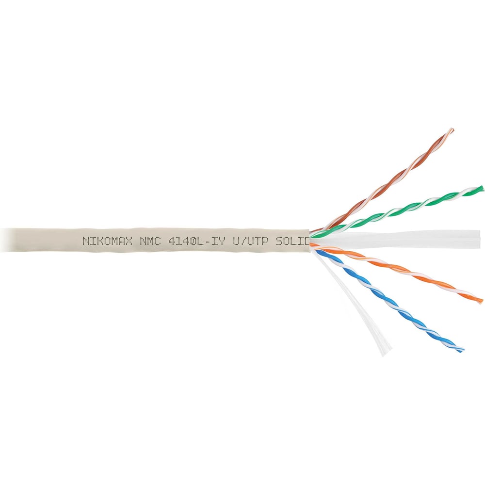 Изображение товара Кабель NIKOMAX U/UTP 4 пары Категории 6 305 м