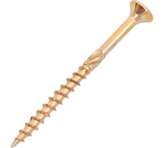 Изображение товара Конструкционный саморез Gigant желтый цинк для полов и паркета 3,5x45 500 шт 123815