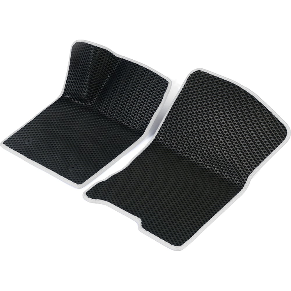 Передние коврики для Volkswagen Passat B6 2005 - 2010 (Фольксваген Пассат Б6) Vicecar 2DL46009-белый