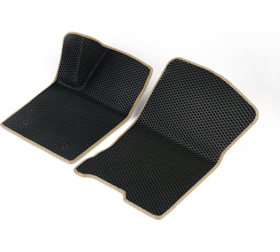 Изображение товара Передние коврики Vicecar ЭВА c 3д лапкой для Lada Vesta 2015 - 2024 (Лада Веста) ЕВА EVA без разреза 2DL49013-бежевый