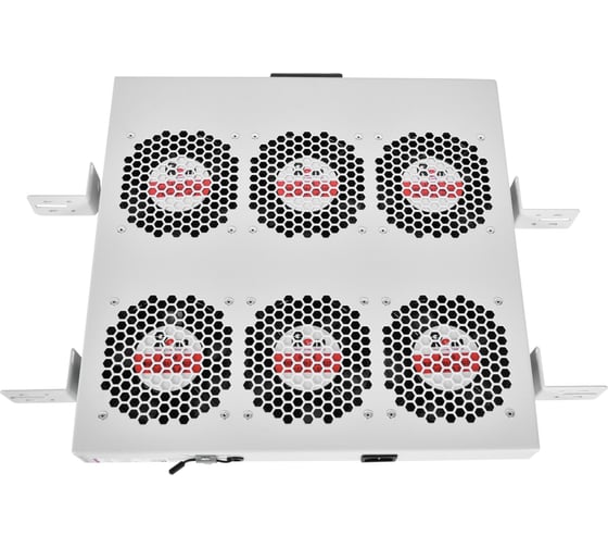 Изображение товара Вентиляторный модуль Rem R-FAN, 230V, 1U, вентиляторов: 6, 258 дБ, серый R-FAN-6K-1U