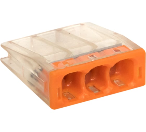 Изображение товара Строительно-монтажная клемма EKF СМК PROxima, 2273-243, 3 отверстия, 0.5-2.5мм2 100 шт plc-smk-2273-243