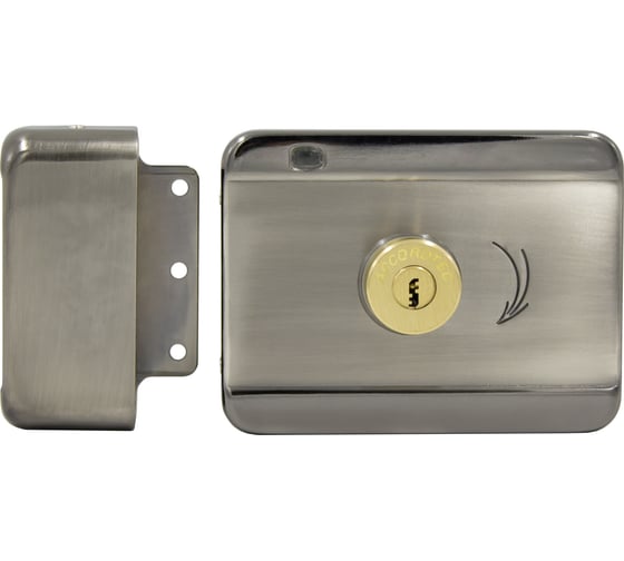 Изображение товара Электромеханический накладной универсальный замок моторного типа ACCORDTEC AT-EL201A  дверь наружу, AT-02405