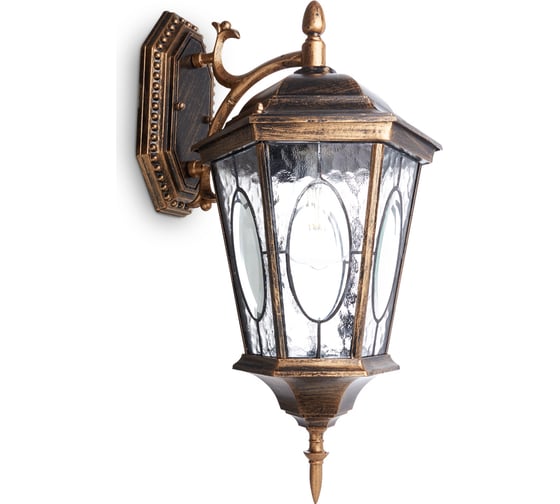 Изображение товара Светильник FERON НБУ-60w вниз, Е27, IP44, черное золото 11320