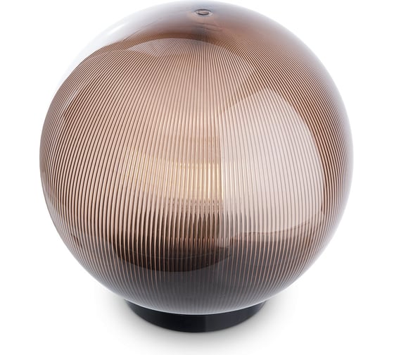 Изображение товара Садово-парковый светильник FERON НТУ 02-60-255 230V E27 d=250мм призма дымчатый 11568