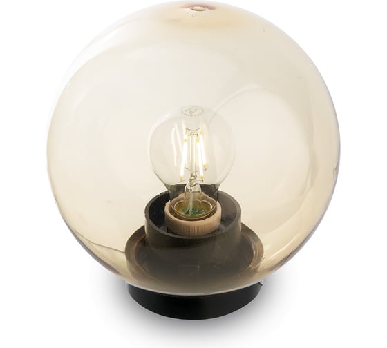 Изображение товара Садово-парковый светильник FERON НТУ 01-60-203 230V E27 d=200мм золотой 11563