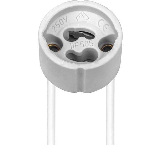 Изображение товара Керамический патрон FERON для галогенных ламп GU10 50шт в упаковке 22312