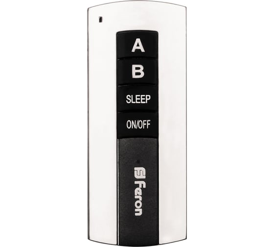 Изображение товара Дистанционный выключатель FERON TM75 230V 1000W 2-х канальный 30м с пультом управления, черное серебро 23344