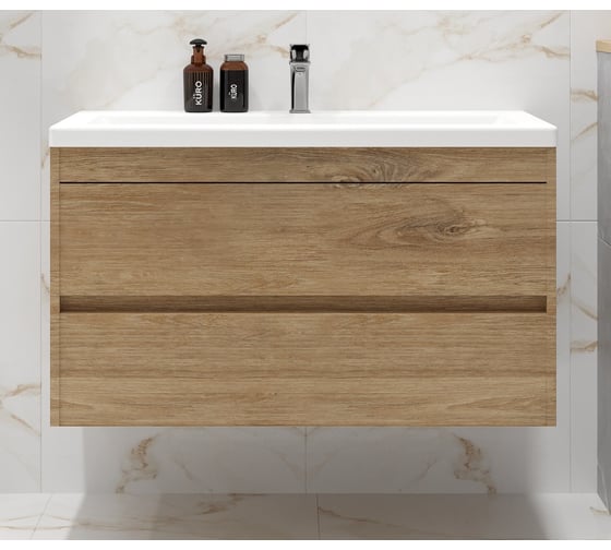 Изображение товара Напольная база под раковину с двумя выкатными ящиками Art&Max FAMILY-M Harbor Golden, 900x480x550, Family-M-900-2C-SO-HG