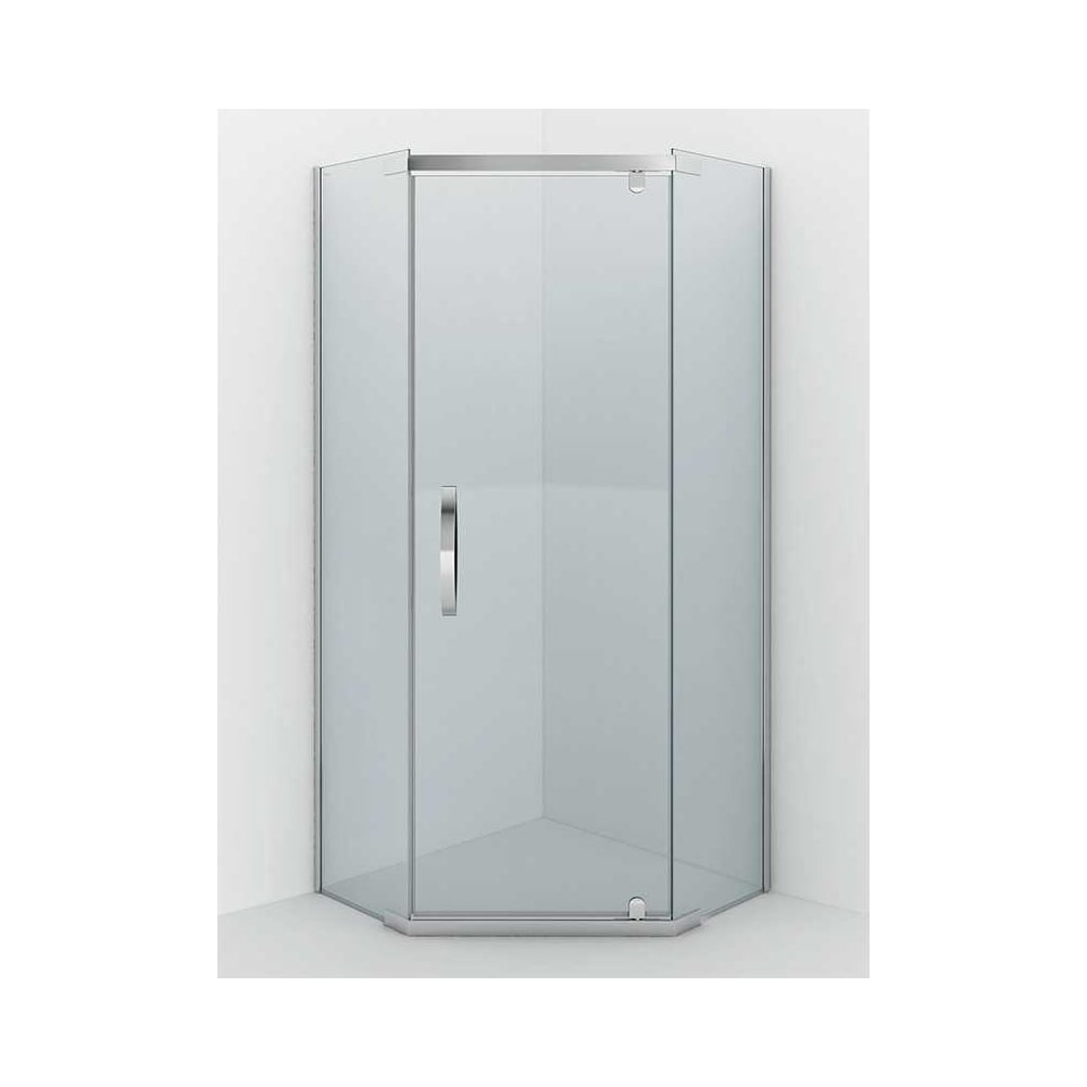 Изображение товара Душевое ограждение Alex Baitler 900x900x2000 AB215-90 из закаленного стекла нержавеющая сталь