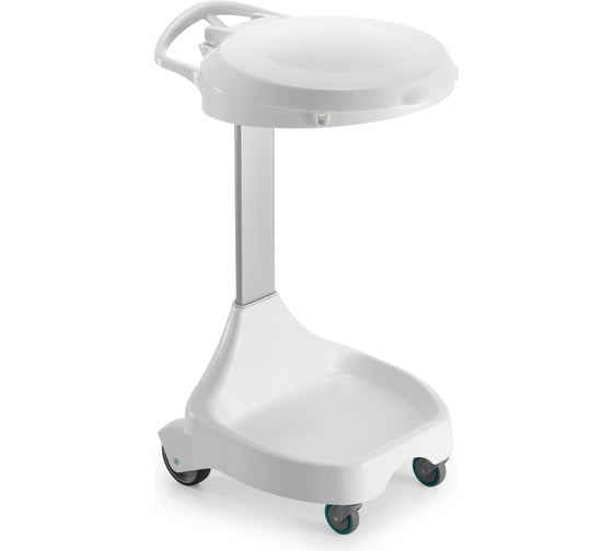 Изображение товара Держатель для мешка TTS W10 с крышкой на колесах, серый 0W004615