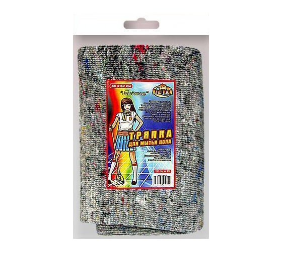 Изображение товара Тряпка для мытья пола МУЛЬТИДОМ Бюджет 50x60 см КВ62-1