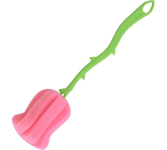 Изображение товара Губка для высокой посуды МУЛЬТИДОМ Тюльпан, длина 25,5 см YM58-302