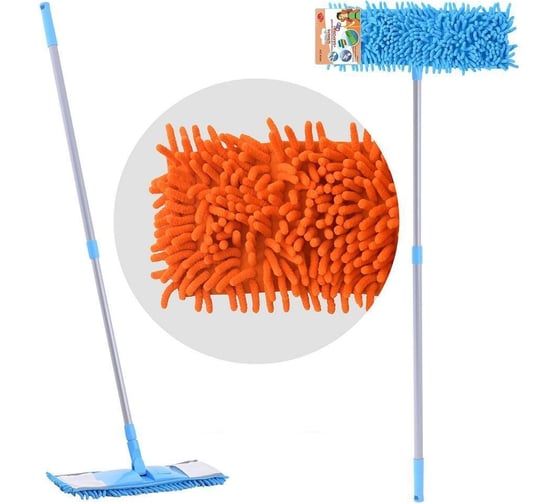 Изображение товара Швабра с телескопической ручкой МУЛЬТИДОМ Бахрома НК58-204