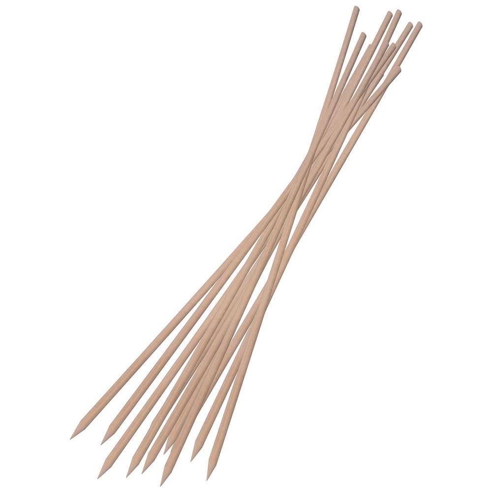 Изображение товара Деревянные круглые шампуры для шашлыка МУЛЬТИДОМ набор 16 шт МШ84-105