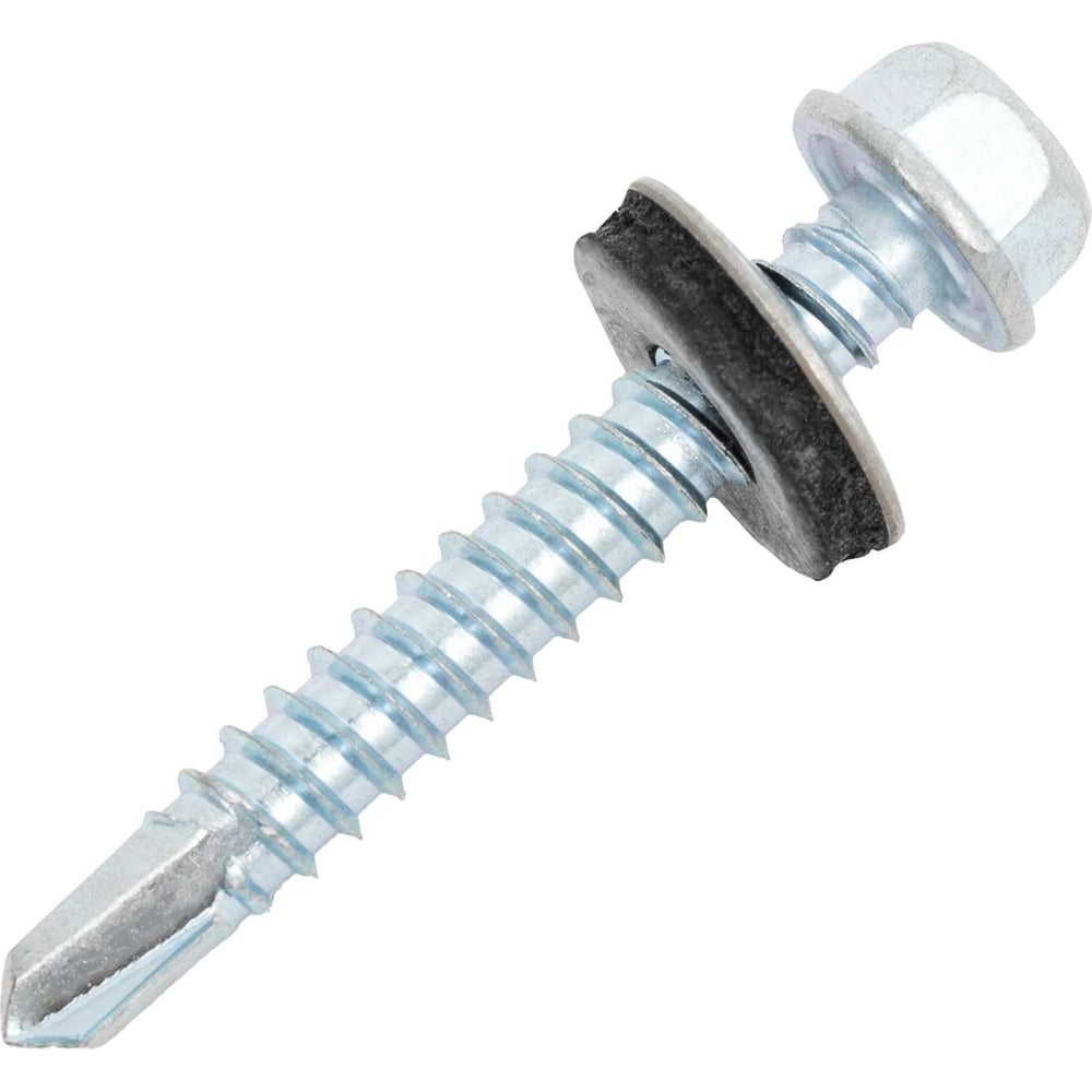 Изображение товара Кровельный саморез Gigant цинк 5,5x38 с сверлом и пресс-шайбой 200 шт