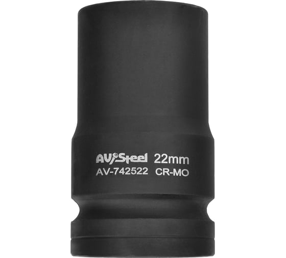 Изображение товара Головка ударная четырехгранная-футорка (22 мм; 1DR) AV Steel AV-742522