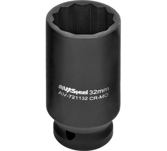 Изображение товара Головка ударная двенадцатигранная удлиненная (32 мм; 1/2DR) AV Steel AV-721132