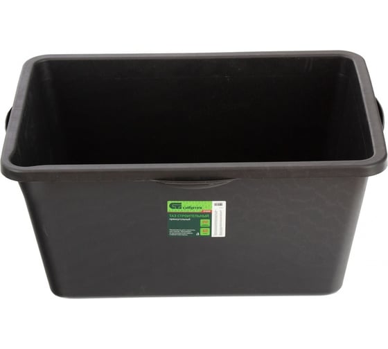 Изображение товара Таз СИБРТЕХ прямоугольный строительный, 60 л 814445