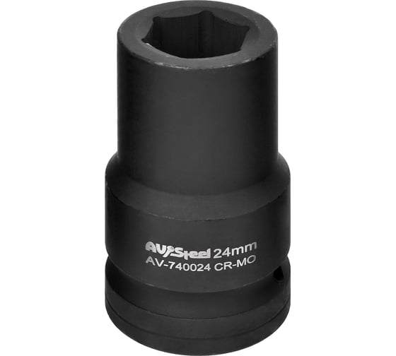 Изображение товара Головка ударная шестигранная (24 мм; 1DR) AV Steel AV-740024