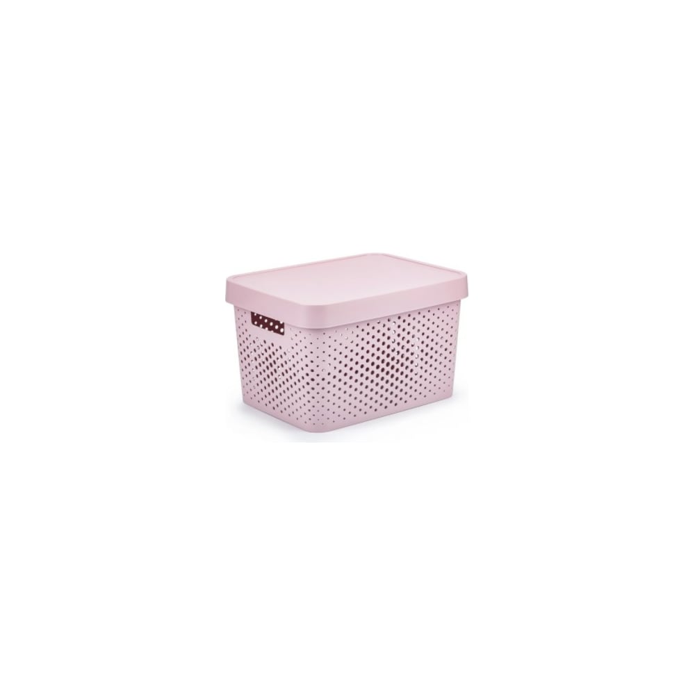 Перфорированная коробка CURVER коробка под 9 конфет с обечайкой розовый 14 5 х 14 5 х 3 5 см