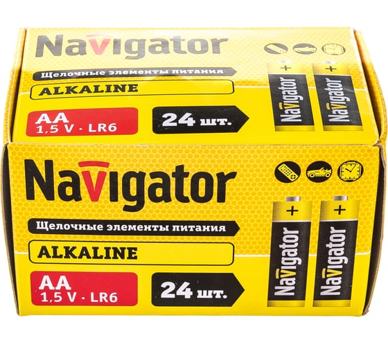 Изображение товара Элемент питания Navigator NBT-NPE-LR6-BOX24 14060