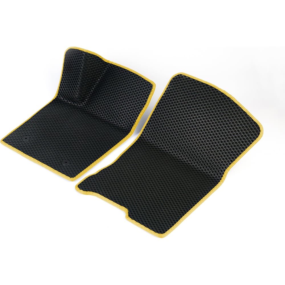 Изображение товара Передние коврики Vicecar ЭВА c 3д лапкой для Renault Megane II 2003 - 2008 (Рено Меган 2) ЕВА EVA без разреза 2DL37013-желтый