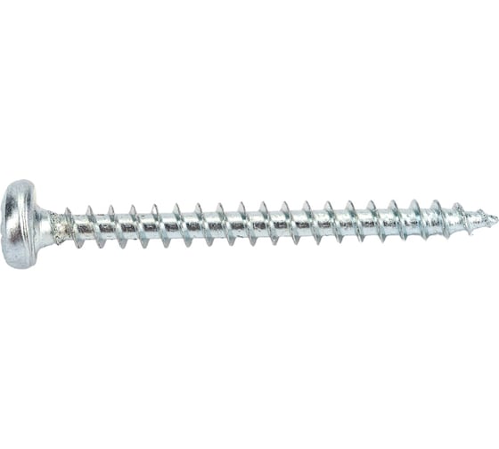 Изображение товара Универсальные саморезы Стройбат полукруглая головка 3,5x35 белый цинк 200 шт. 304990