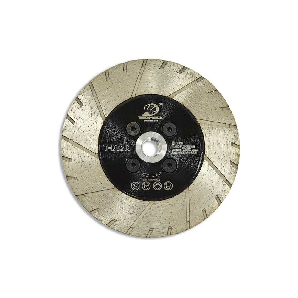 Турбошлифовальный диск алмазный по граниту TECH-NICK сегментный алмазный диск по граниту мрамору messer