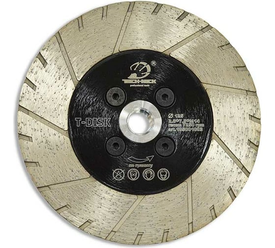 Изображение товара Диск алмазный турбошлифовальный по граниту T-Disk (125 мм; М14) TECH-NICK 105001003