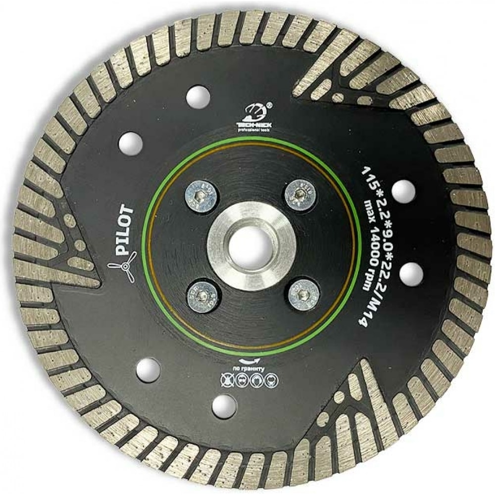 Алмазный диск по граниту TECH-NICK сегментный алмазный диск по граниту мрамору messer