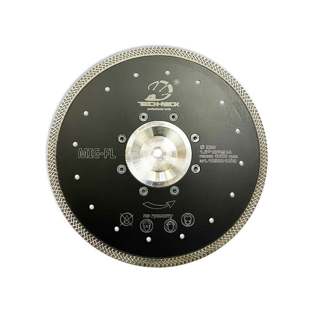 Турбо алмазный диск по граниту TECH-NICK диск алмазный hyundai 180 22 2mm турбо 206114