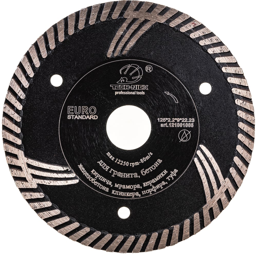 Турбо диск алмазный по граниту TECH-NICK диск алмазный gross 115 × 22 2 мм турбо сегментный сухое резание