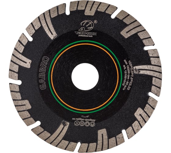 Изображение товара Диск алмазный турбо по граниту GABBRO (125х22.2 мм) TECH-NICK 121001013