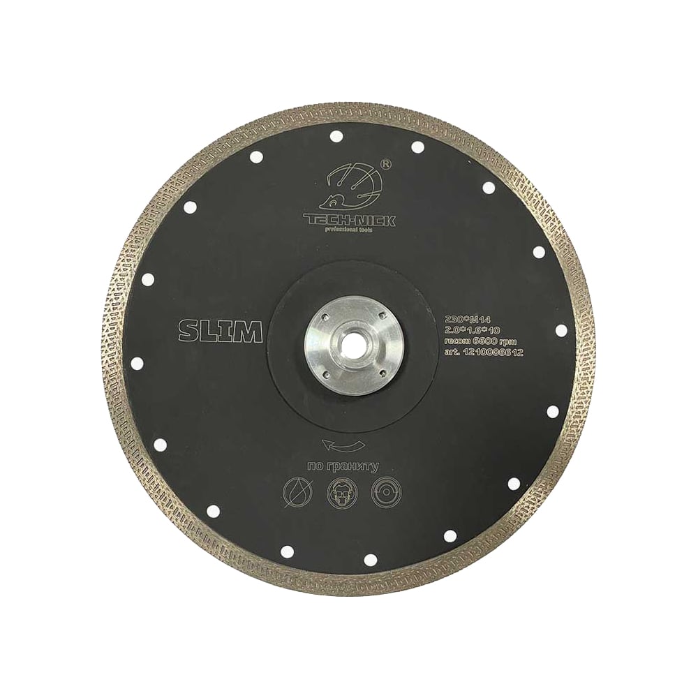 Турбо алмазный диск по граниту TECH-NICK алмазный диск о граниту и бетону keos