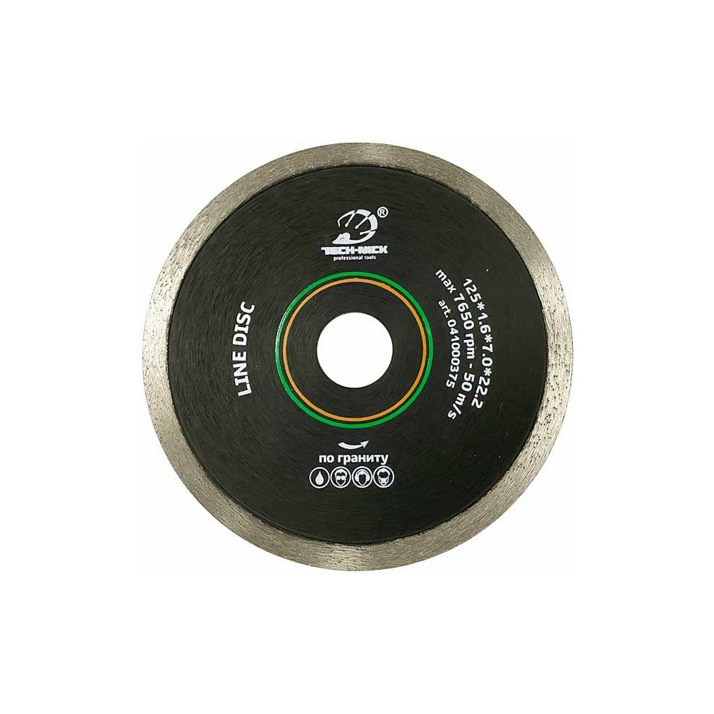 Сплошной диск алмазный по граниту TECH-NICK алмазный диск по граниту tech nick