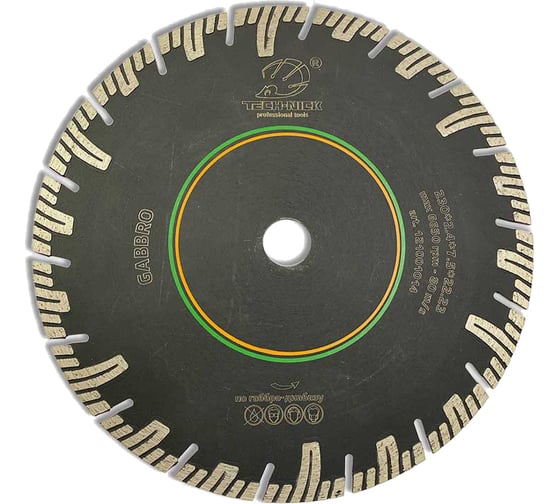 Изображение товара Диск алмазный турбо по граниту GABBRO (230х22.2 мм) TECH-NICK 121001014