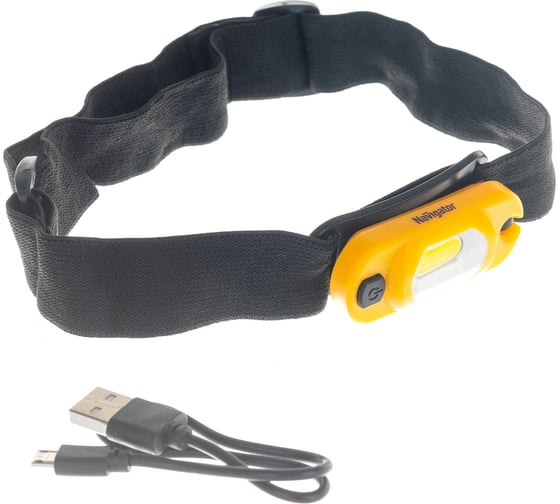 Изображение товара Налобный фонарь Navigator NPT-H19-ACCU 1COB LED 1Вт,4 режима, Li-pol 0,25Ач 14485