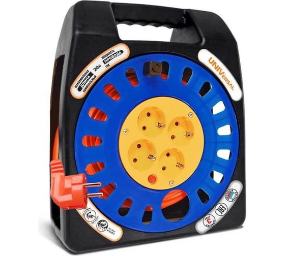 Изображение товара Удлинитель на катушке UNIVersal У16-012 термо ПВС 3*1 20м 9634594 1673