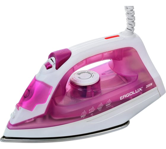 Изображение товара Паровой электрический утюг ERGOLUX ELX-SI05-C39 фиолетовый/белый, тефлон, 13976