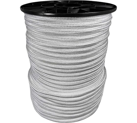 Изображение товара Шнур плетеный полиамидный ООО Оптхозторг 14 мм 50 м белый 01814502