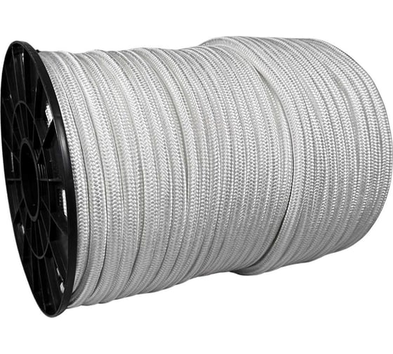 Изображение товара Шнур плетеный полиамидный ООО Оптхозторг 12 мм 100 м белый 018121002