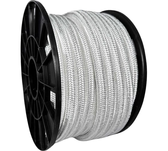 Изображение товара Шнур плетеный полиамидный ООО Оптхозторг 14 мм 30 м белый 01814302