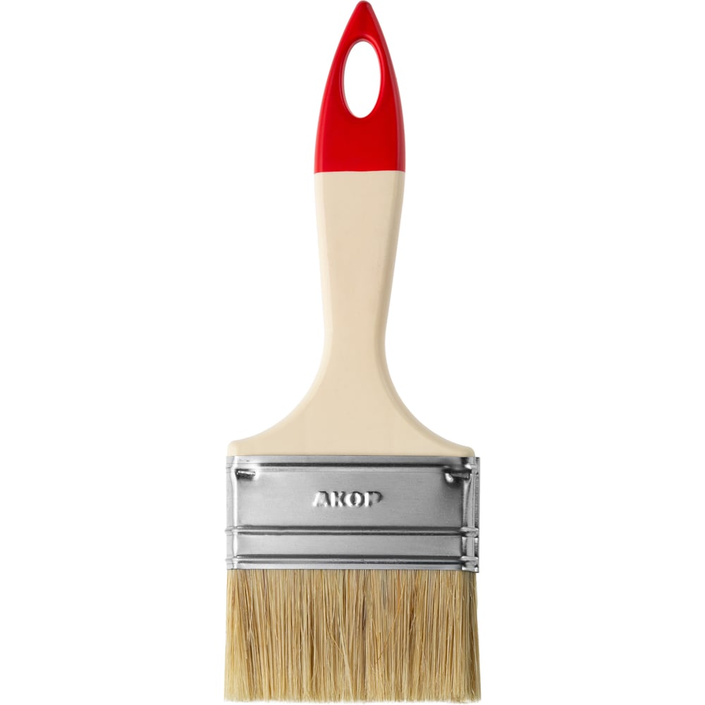 Изображение товара Кисть флейцевая универсальная Акор КФ70x12мм натуральная щетина