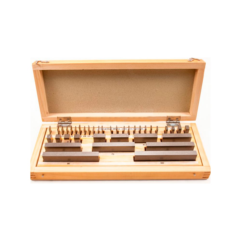 Изображение товара Меры концевые твердосплавные 9073, 38 шт, 100 мм