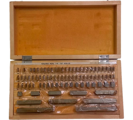 Изображение товара Меры концевые ООО МПК "Технологические Инновации" № 1 кл.1 твердосплавные 9011