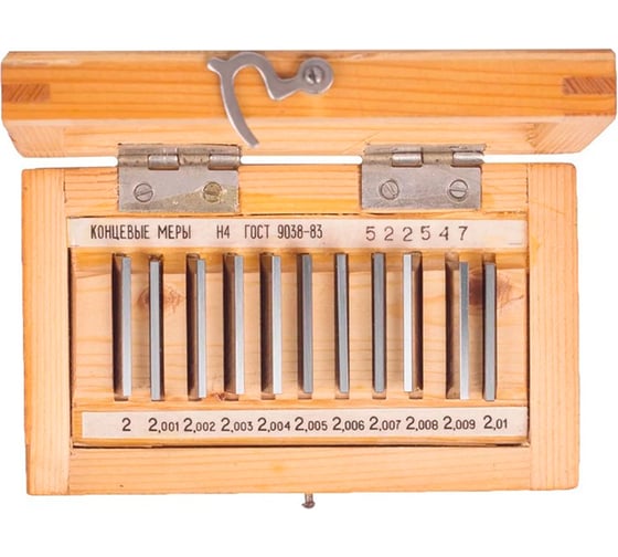 Изображение товара Меры концевые ООО МПК "Технологические Инновации" твердосплавные № 4 кл.1 9196