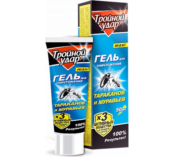 Изображение товара Гель от тараканов Домовой Прошка ТРОЙНОЙ туба 50 мл 21538